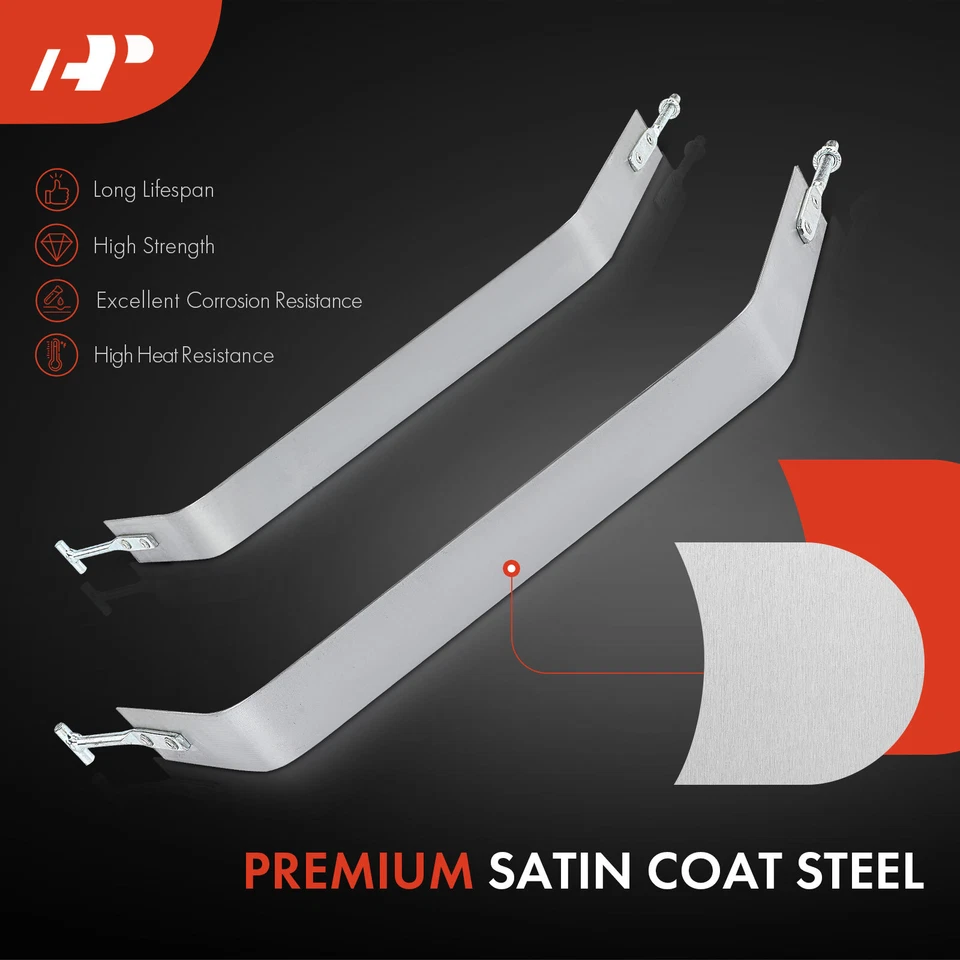 2x correas de tanque de combustible de acero para Ford E-100 Econoline E-350 Econoline Club Wagon Foto 2 de 4