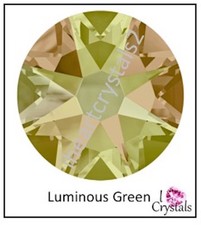 LUMINOUS GREEN 7ss 2mm 2058 IHC Austrian Crystal Flatback Rhinestones 144 pcs