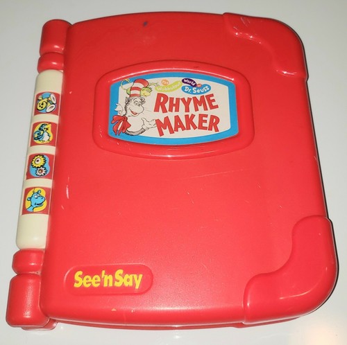 1997 DR. SEUSS SEE N SAY RHYME MAKER BOOK W/BATTERIES-CREATE YOUR OWN STORIES Dr - Picture 1 of 3