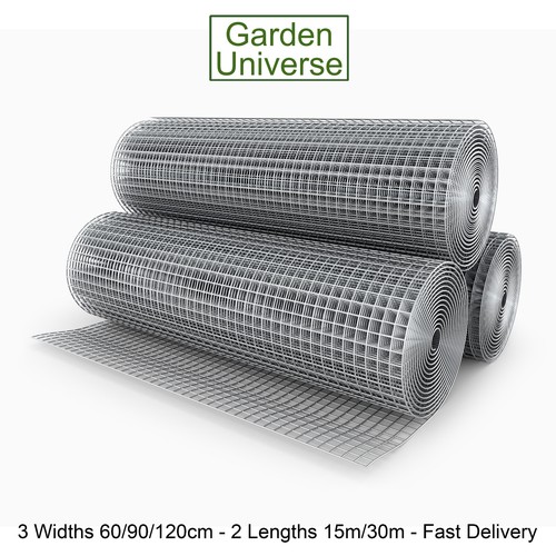 Welded Wire Mesh Galvanised Garden Universe Wire 9 Sizes Fence Chicken Rabbit - Picture 114 of 122