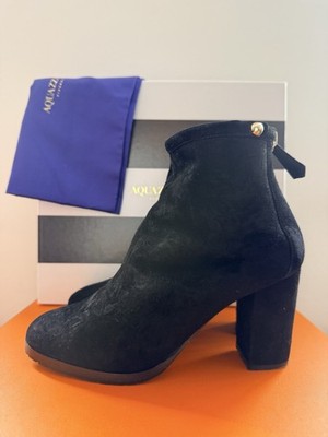 Aquazzura Stiefeletten Schwarz Größe 39 EU Mit Karton Und Staubbeutel