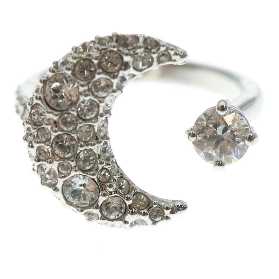 Кольцо с камнем мотив луны Swarovski серебряное б/у f4920fc285c1a4e1d4a7d80119fed3f6 - Изображение 4 из 4