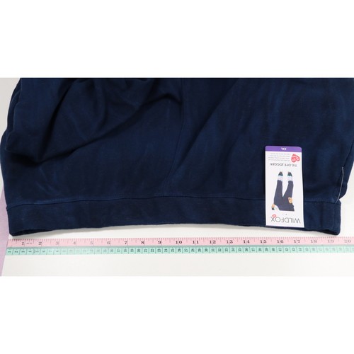 NWT Wildfox Hadley XXL French Terry Relaxed Jogger Pant Navy Pockets Lounge Cozy - Picture 11 of 14