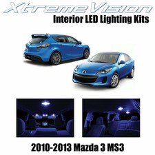 Xtremevision Interior Led For Mazda 3 Ms3 Sedan Hatch 10-13 7 Pcs Blue Xtremevision Interior Led For Mazda 3 Ms3 Sedan Hatch 10-13 7 Pcs Blue