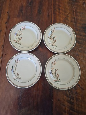 Vintage Set Of 4 Sterling China Restaurantware ''Desert Tan'' Side Plates 7'' USA
