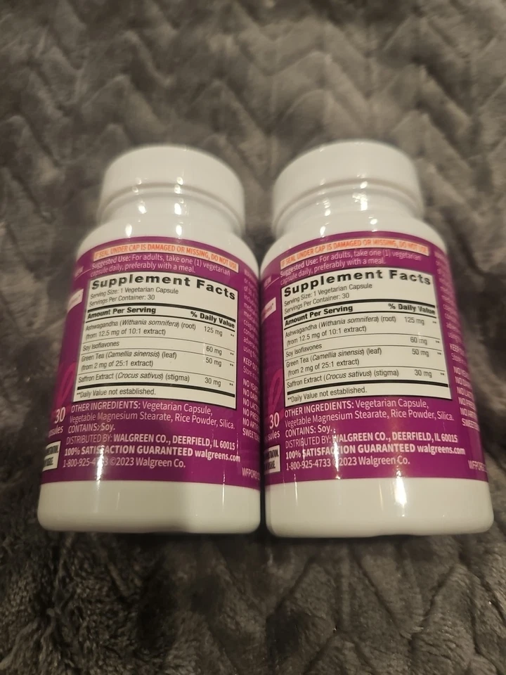 Menopausia Soporte Multi Síntomas, Gratis + Puro, LOTE de 2 SELLADOS NUEVOS 27/03 60 Cápsulas Foto 2 de 4