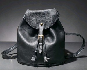 dooney & bourke black leather backpack purse Women's Nylon Small Zip Pod Fabric in From Dooney VINTAGE DOONEY AND BOURKE Black