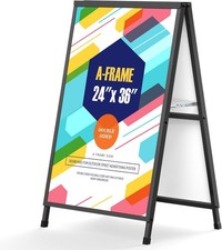 A Frame Signs 24x36 Inch Outdoor Heavy Duty Sandwich Board Signs Double-Sided A