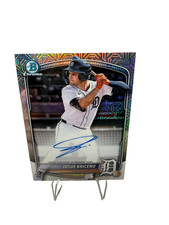 Josue Briceno 2025 Bowman Chrome Mega Box Mojo Refractor Auto #BMA-JB Tigers