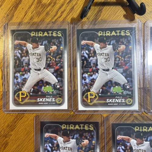2024 Topps Update Series - Rookie Debut Paul Skenes #US288 (RC) 5 Card Lot !!!