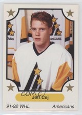 1991-92 7th Inning Sketch WHL Jeff Cej #305 0a4