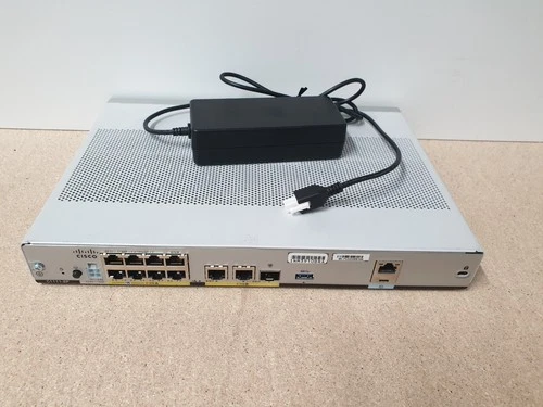 Cisco C1111-8P • ISR 1100 8 Ports Dual GE WAN Ethernet Router •with power supply