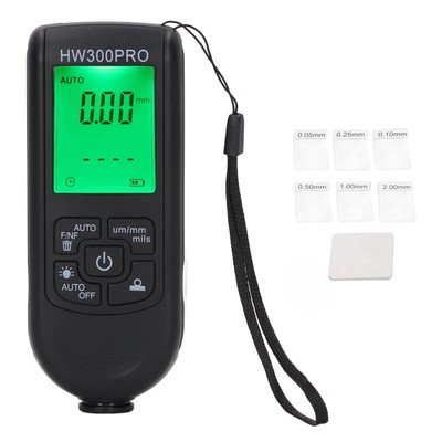 Paint Thickness Gauge Digital Coating Thickness Gauge with 6 Calibration Shee...