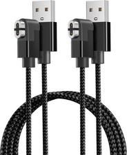 RUXELY 4FT 2Pack Charging Cable, Magnetic USB A Bone 4FT/1.2M, Black