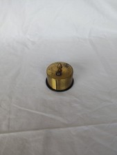 Vintage Postage Stamp Roll Dispenser Holder Patina Brass Desktop. Made In USA