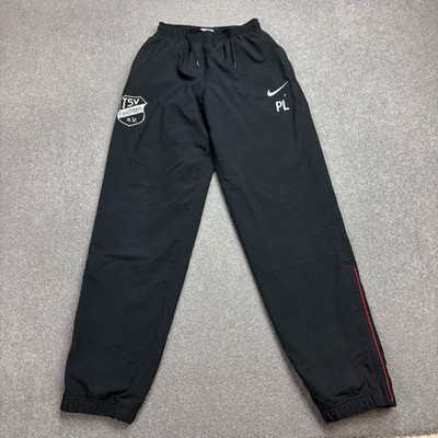 Nike Trainingshose Erwachsene klein schwarz Swoosh Y2K Sport Hip Hop Baggy Jogginghose Herren*
