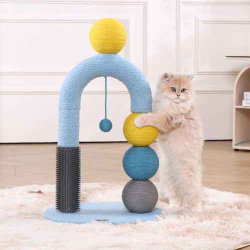 Durable Cat Scratching Post, Natural Sisal Cat Scratcher for Indoor Cats and ...