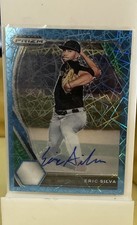 Eric Silva 2021 Panini Prizm Draft Picks Blue Parallel Auto 97/99 Baseball Card 