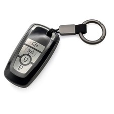LAGIPA For Ford Key Fob Cover Case Keychain Holder Transparent Black