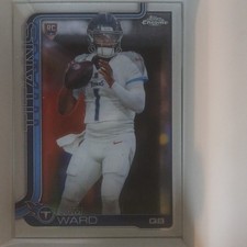 Topps 2024 Chrome Rookie RC Cam Ward #314 Tennessee Titans NFL Football Card