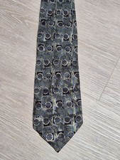 Stafford Signature 100 Silk Tie Made in Italy Geometric Print