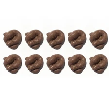 5/7/10PCS Soft Sticky Rubber Realistic Fake Poo Waste Turd Prank Poop Joke Fun