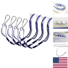 Blue & White Tzitzits Tassels with Strong Hoo...