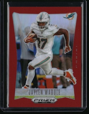 2024 Panini Prizm Deca Jaylen Waddle #200 Red Prizms SN #/199 Miami Dolphins