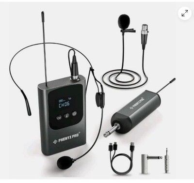 Phenyx Pro PDP-1-1B Single Wireless Microphone System, Digital UHF Series ￼