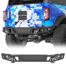 Textured Steel Tube Rear Bumper Replacement Bar Fit Jeep Wrangler Jl 2018-2026