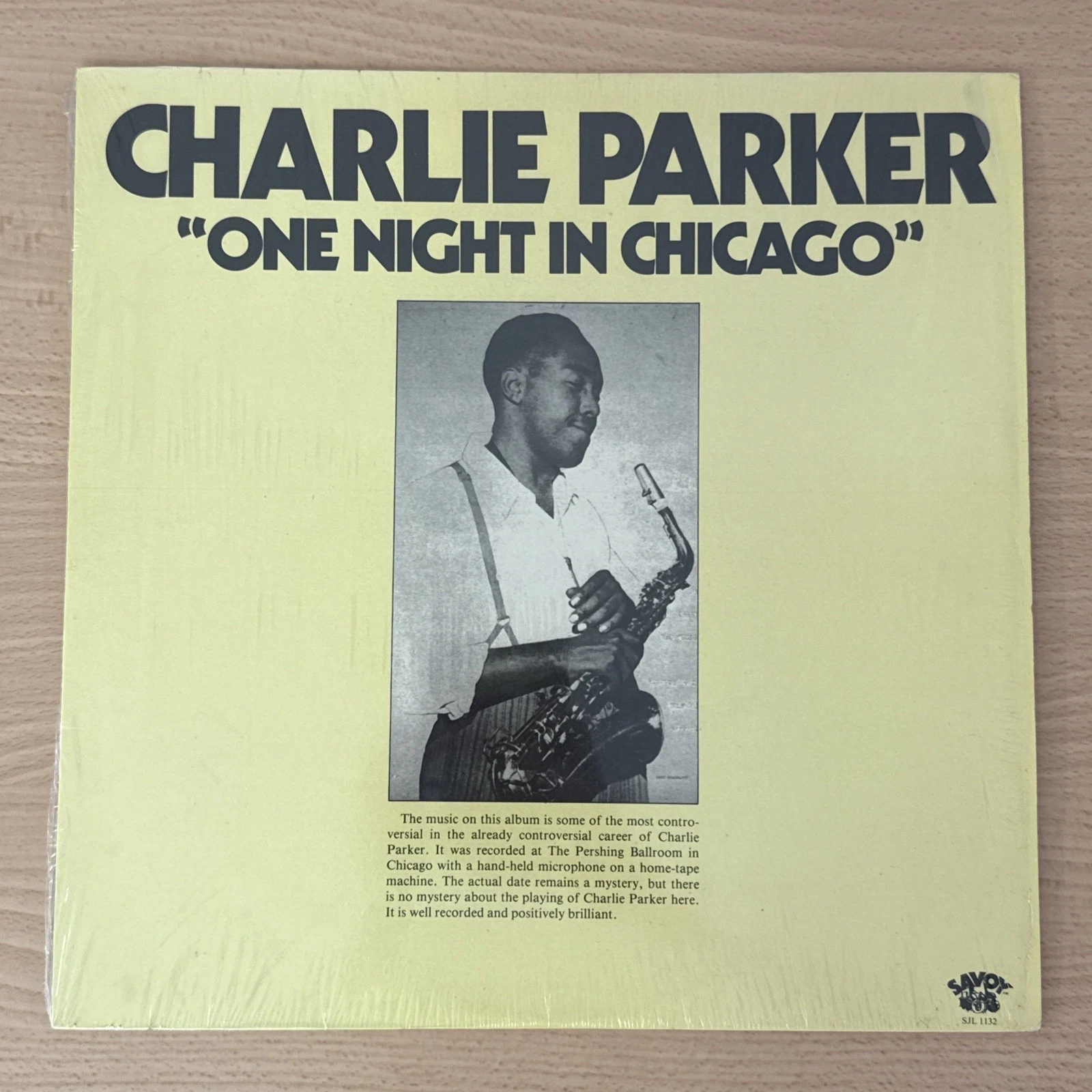 Vinyle Jazz Charlie Parker « One Night In Chicago » SJL 1132