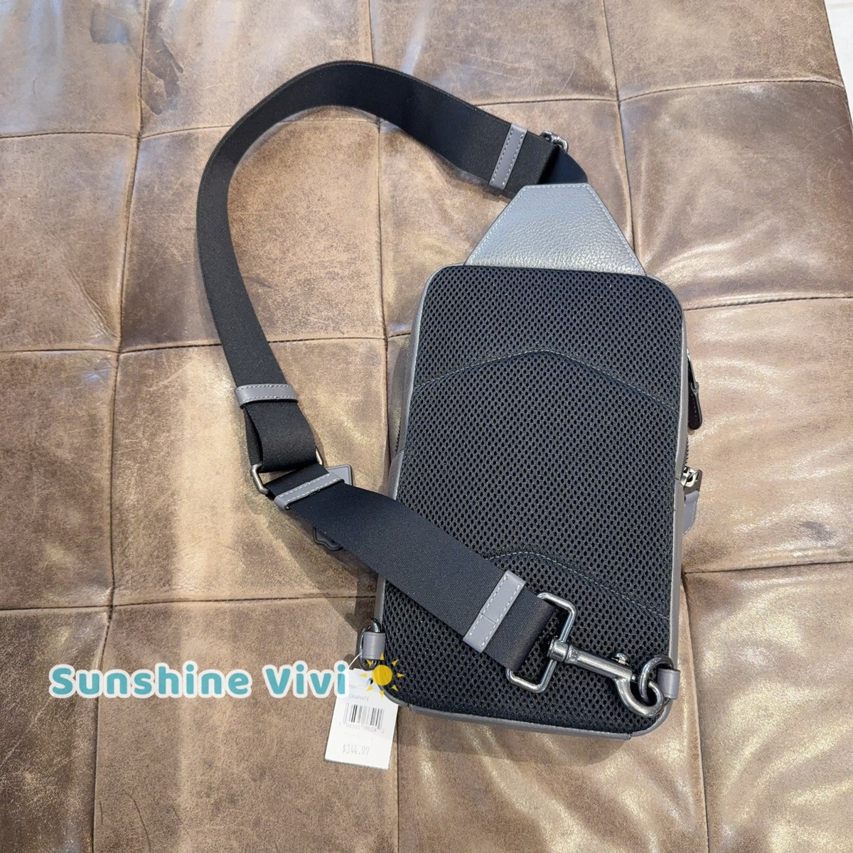 NWT Coach CY799 Sullivan Pack Leather QB/GRAPHITE | eBay