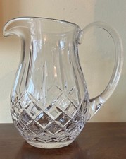 Image of Waterford Lismore Pattern Crystal Pitcher 60 oz 8"H Fine Condition