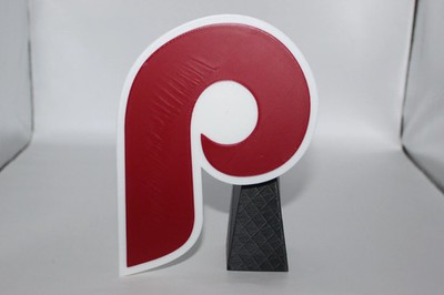 Philadelphia Phillies 3D printed Logo, Sign, Wall, Desk, Fridge, Shelf Art