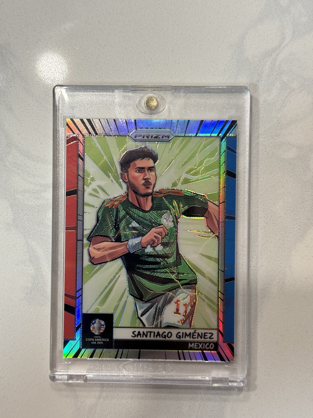 Santiago Gimenez 2024 Prizm Copa America #13 Manga /(SSP) RAW