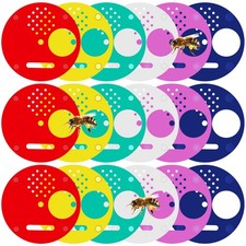 Tatuo 60 Pcs Plastic Bee Hive Box Entrance Gate 2.68 Inch Disc Bee...