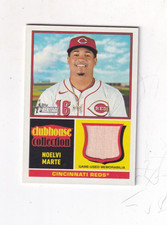 2025 NOELVI MART  TOPPS HERITAGE CLUBHOUSE COLL. GU JERSEY RELIC CINCINNATI REDS