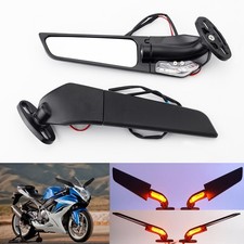 Espejos retrovisores Wind Wing con señal LED para Suzuki GSXR600 GSXR750 GSXR1000