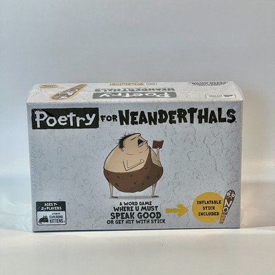 New - Exploding Kittens Poetry for Neanderthals Word Card Game BRAND NEW!