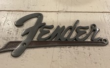 Fender Bassman Front Metal Amplifier Name Badge 1960-63. 100 American Vintage