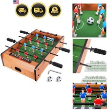 Mini Foosball Table Upgrade 20-Inch Adult Size Easy to Store Foosball Table...