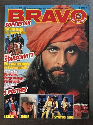 BRAVO 25/1979 Komplett - Status Quo, Kabir Bedi, Tina Turner, Scorpions -
