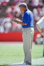 John Ralston Head Coach San Jose State Spartans coaches his team d- Old Photo 1