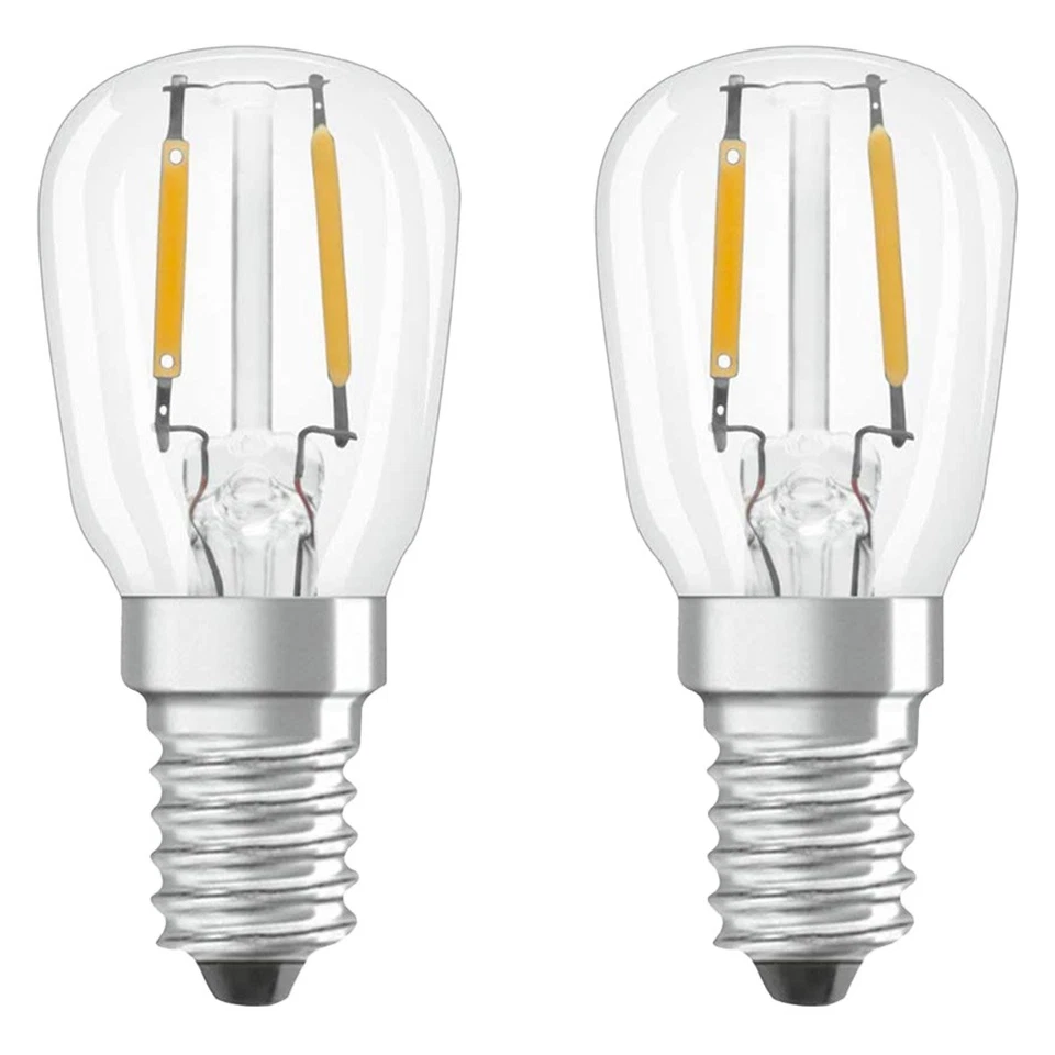 10 x Osram LED Filament Kühlschrank T26 Röhre 2,2W E14 klar 110lm Lampe warmweiß - Bild 3 von 4