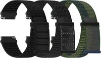 UhrenarmbäNder Nylon 16-22Mm Schnellverschluss Atmungsaktiv Gewebt 3 StüCk