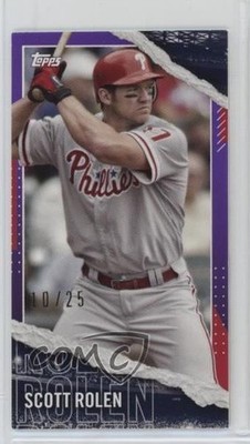 2020 Topps Rip Mini Base Inner Magenta & Purple /25 Scott Rolen #M-7 HOF 12i0