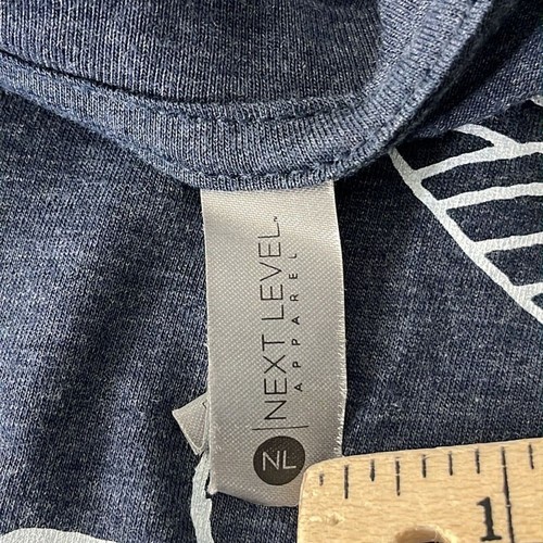 Next Level blue graphic short sleeve Tee shirts women’s size S - Picture 5 of 7