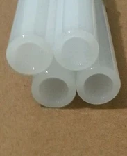 6" Pyrex Glass Tubing 10 White Tubes 12mm OD 8mm ID 2mm Thick Wall