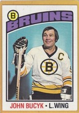 1976-77 TOPPS HOCKEY JOHNNY BUCYK #95 BRUINS EXMT/NM *A13958