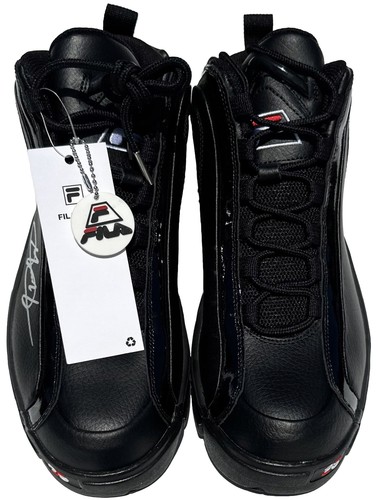 GRANT HILL #33 SIGNED PISTONS FILA 2 25TH ANNIVERSARY BASKETBALL SHOES PSA/DNA - Picture 5 of 6